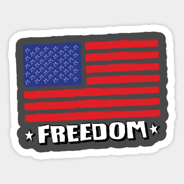 This Flag Stand for Freedom Sticker by EdwardLarson